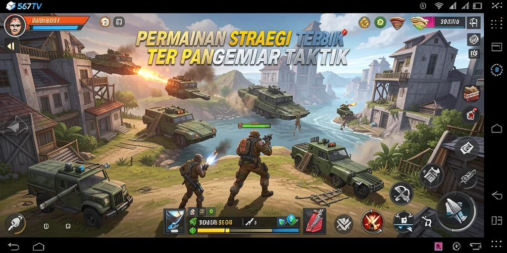 Tampilan gameplay yang menegangkan dari 567TV dengan strategi mendalam.