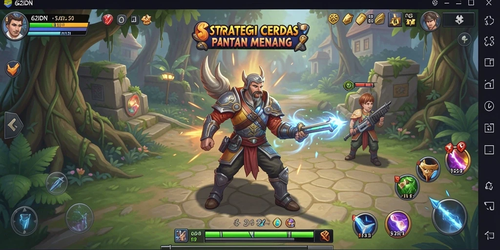 Tampilan gameplay menarik dari 62IDN dengan elemen strategi mendalam.
