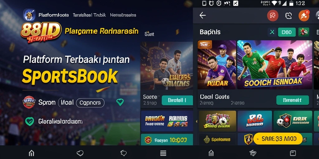 Tampilan screenshot 88ID menggambarkan pengalaman taruhan olahraga yang mendebarkan.