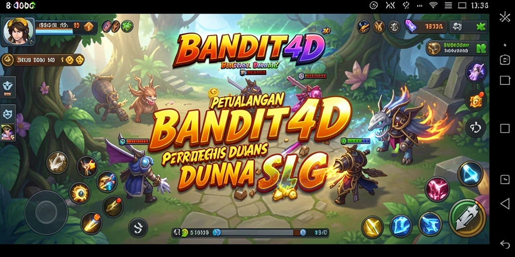 Tampilan gameplay seru dan menantang dari BANDIT4D.