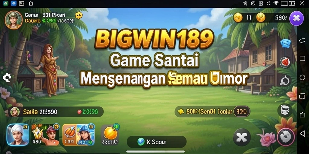 Screenshot dari gameplay BIGWIN189 yang mengasyikkan dan berwarna-warni.