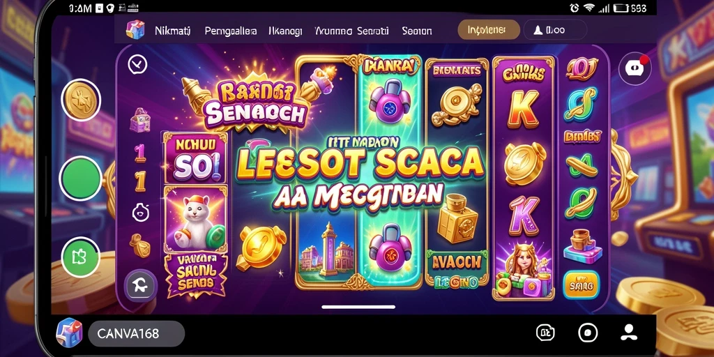 Tampilan gameplay menarik dari CANVA168 dengan efek grafis yang memukau.