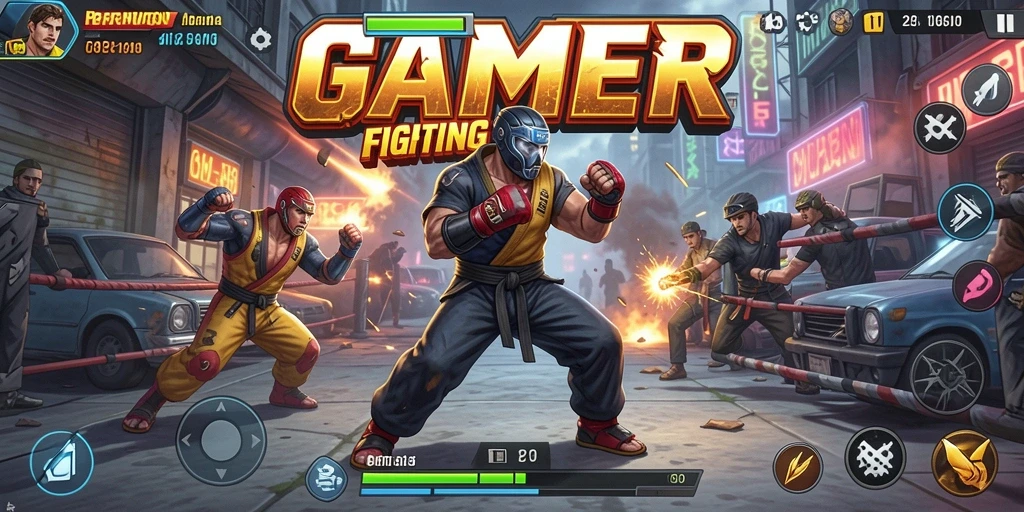 Menampilkan pertarungan mendebarkan dalam GAMERP dengan grafis berkualitas tinggi.