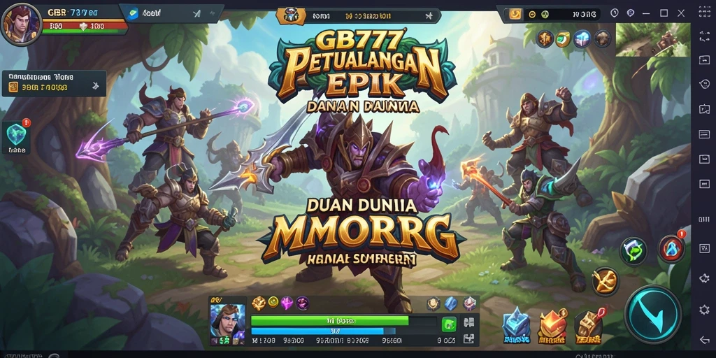 Gameplay seru dengan tantangan di dunia MMORPG.