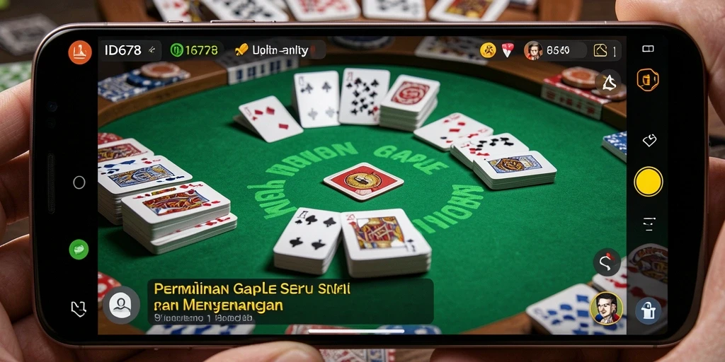 Screenshot gameplay menyenangkan dari permainan Gaple di ID678.