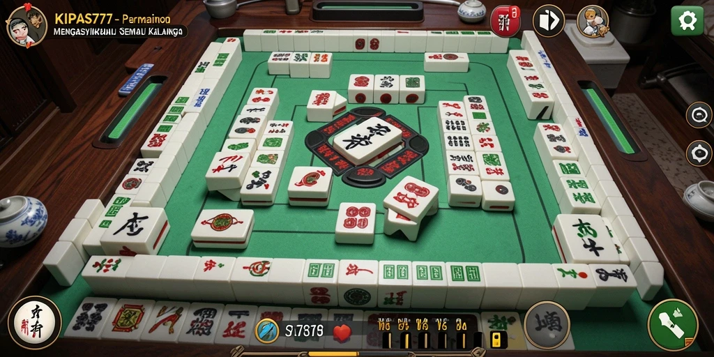Tampilan gameplay KIPAS777 dengan grafis Mahjong yang menawan.
