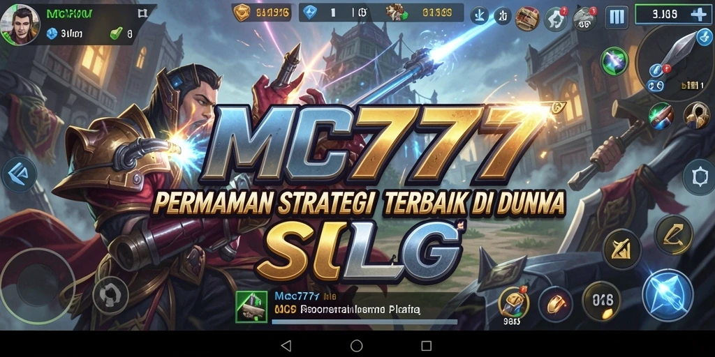 Tangkapan layar menunjukkan aksi strategis dalam gameplay SLG MC777.