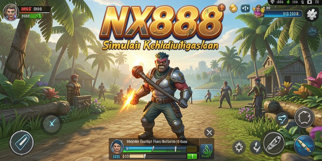 Gameplay NX888 yang menarik dengan interaksi karakter yang kaya.