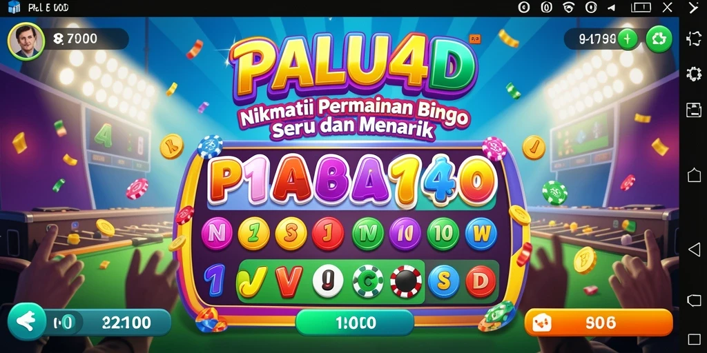 Screenshot dari gameplay seru PALU4D yang menampilkan suasana Bingo.