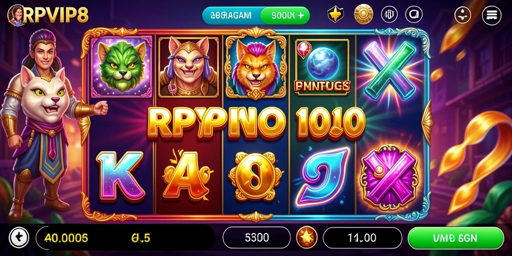 Tampilan utama RPVIP8 yang menampilkan gameplay Slot yang seru.