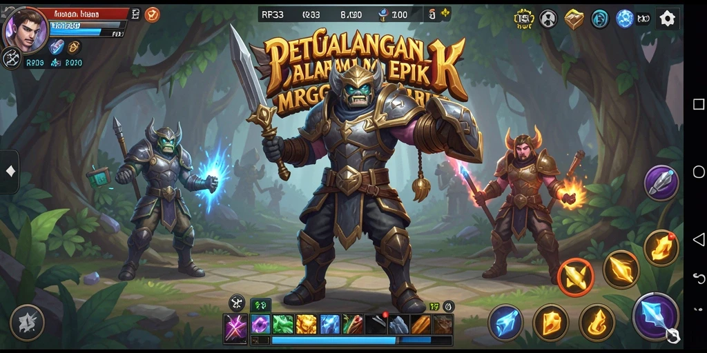 Screenshot gameplay yang menampilkan pertempuran epik dalam RR33.