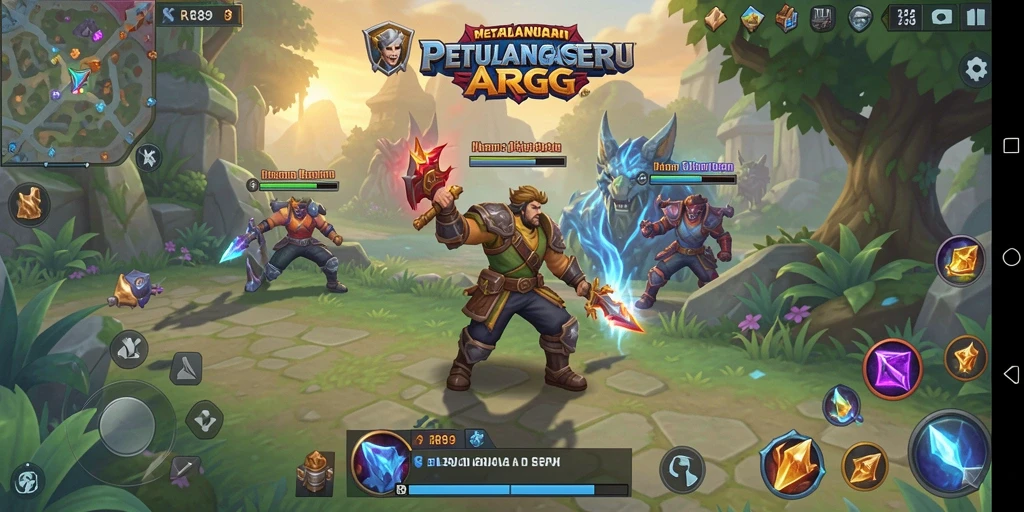 Tampilan gameplay seru di dunia RR89 ARPG.