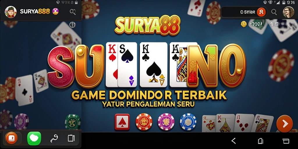Tampilan gameplay seru dari aplikasi SURYA88.