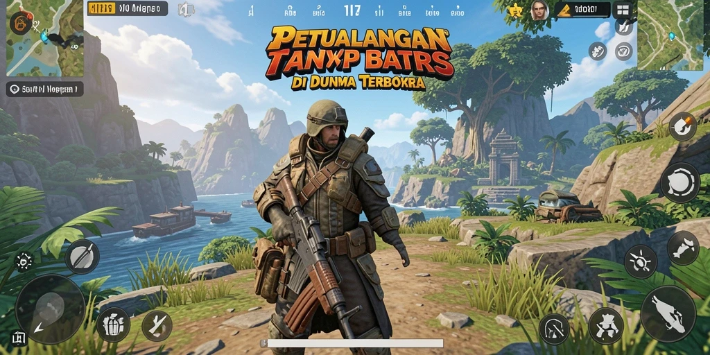 Tangkapan layar V87 menampilkan eksplorasi mendalam di dunia terbuka yang menakjubkan.