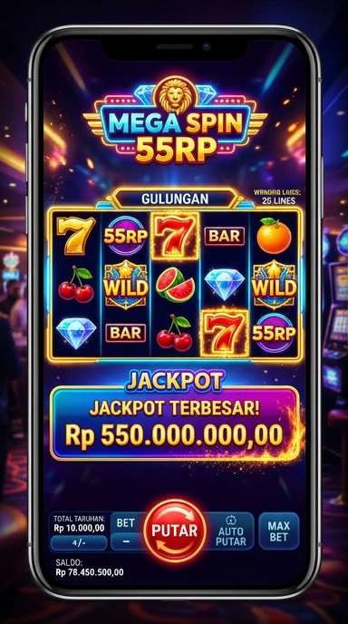 Tampilan halaman utama 55rp yang menarik dan mudah digunakan.